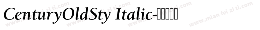 CenturyOldSty Italic字体转换